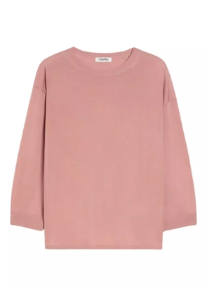 'S Max Mara Amici three-quarter sleeve round-neck sweater - Pink