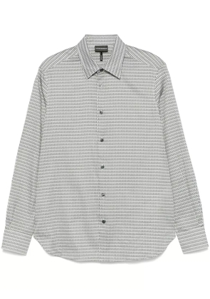 Emporio Armani geometric-print shirt - White
