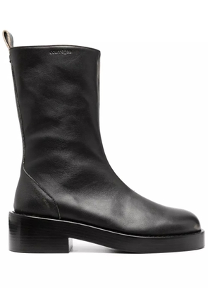 Courrèges 55mm leather ankle boots - Black