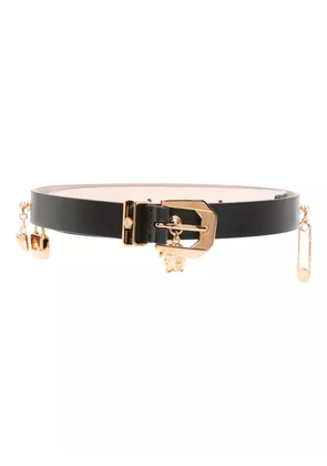 Versace Medusa Heritage Charms leather belt - Black