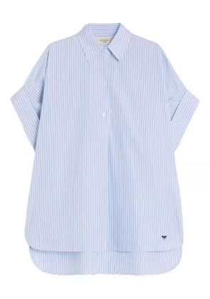 Weekend Max Mara striped-pattern short-sleeve shirt - Blue