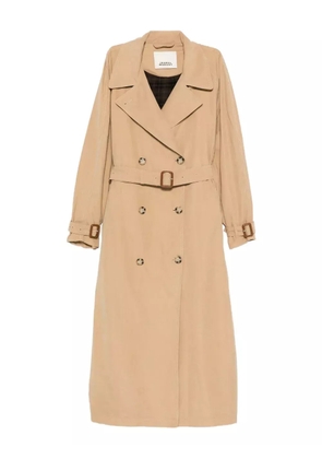 ISABEL MARANT Elea belted double-breasted trench coat - Neutrals