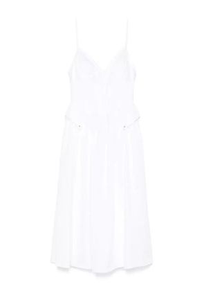 Elisabetta Franchi flared midi dress - White