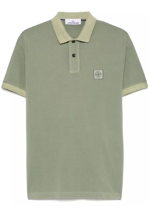 Stone Island Compass-patch polo shirt - Green