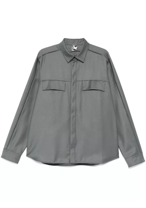 GR10K flannel overshirt - Grey