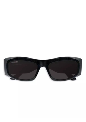 Balenciaga Eyewear angular-frame sunglasses - Black