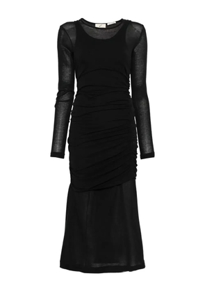 BITE Studios Rigel layered gathered dress - Black