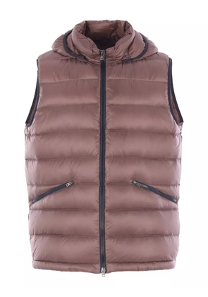 Herno hooded quilted gilet - Brown