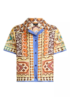 ETRO floral-print silk shirt - Neutrals
