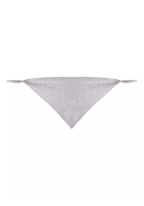 Brunello Cucinelli embellished-tie scarf - Grey