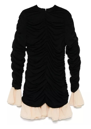 ROTATE BIRGER CHRISTENSEN ruched long-sleeve mini dress - Black