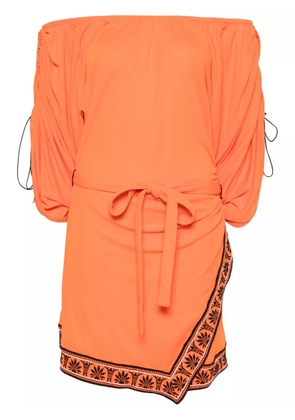 Rabanne belted mini dress - Orange