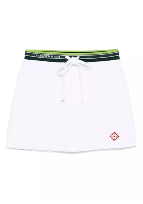 Casablanca velour tennis skirt - White