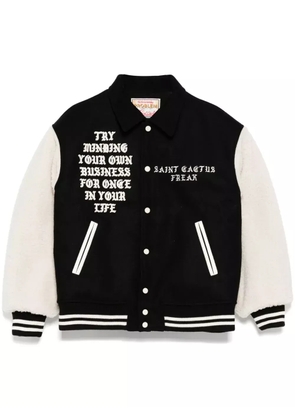 SAINT MXXXXXX varsity jacket - Black