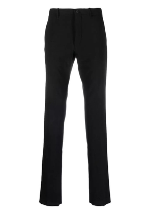 Incotex mid-rise straight-leg trousers - Black