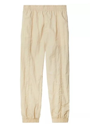 Burberry crinkled wide-leg track pants - Neutrals