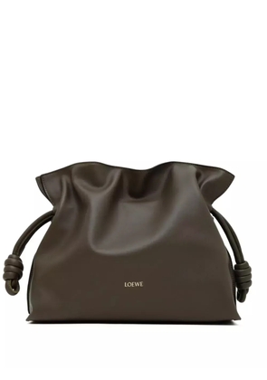 LOEWE Flamenco leather clutch bag - Green