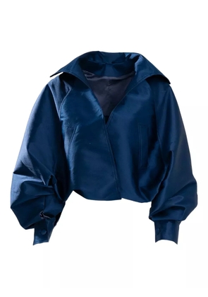 Ana Radu balloon-sleeve jacket - Blue