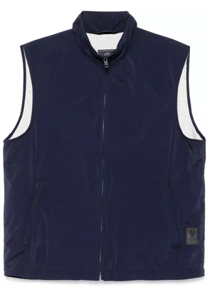 Fay logo-patch gilet - Blue