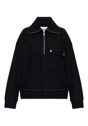 JIL SANDER+ half-zip long-sleeve sweatshirt - Black