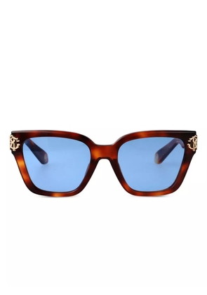 Roberto Cavalli logo-plaque sunglasses - Brown