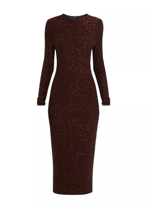 Fabiana Filippi sequin-embellished midi dress - Brown