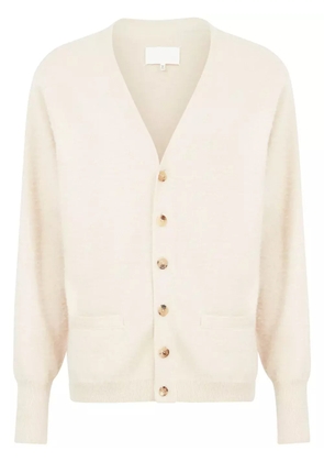 Maison Margiela V-neck cashmere-cotton cardigan - Neutrals