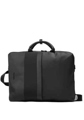 Calvin Klein logo-lettering laptop bag - Black