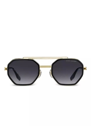 Marc Jacobs Eyewear geometric-frame sunglasses - Gold