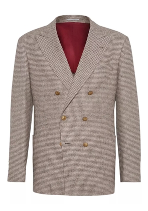 Brunello Cucinelli Flannel blazer - Brown