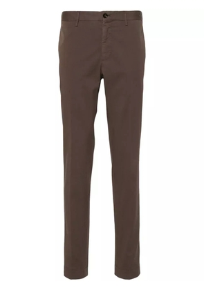 Incotex mid-rise chino trousers - Brown