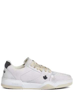 DSQUARED2 Spiker sneakers - M4041 BIANCO SPORCO+ARGENTO+NERO