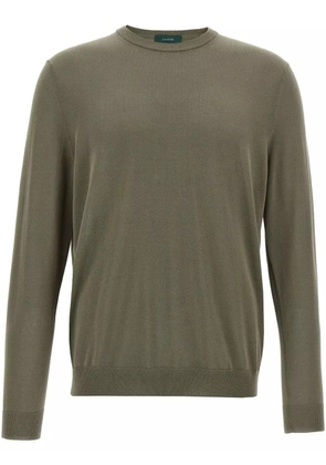 Zanone cotton sweater - Green