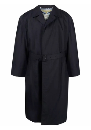 Maison Margiela layered cotton trench coat - Blue
