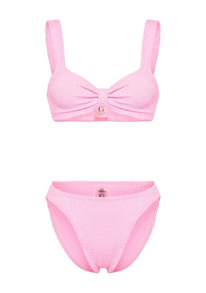 Hunza G Bonnie shirred bikini - Pink