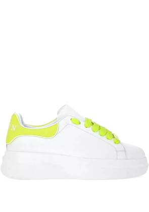 Philipp Plein leather sneakers - White