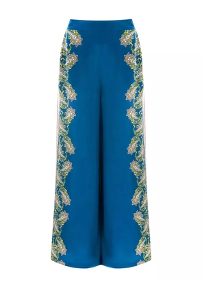 Christy Lynn Marta paisley trousers - Blue
