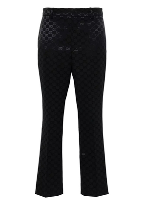 Gucci GG-jacquard trousers - Blue
