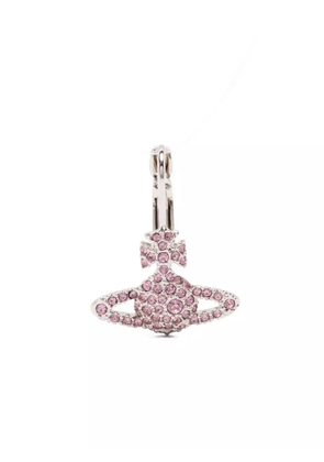 Vivienne Westwood Grace Bas Relief orb crystal earrings - Silver