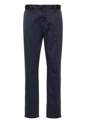 Incotex tapered-leg cotton chino trousers - Blue