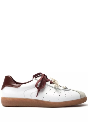 Scarosso double-shoe lace trainers - White