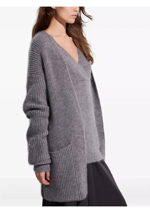 Malo v-neck pocket cardigan - Grey