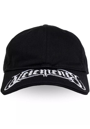 VETEMENTS logo-embroidered cap - Black