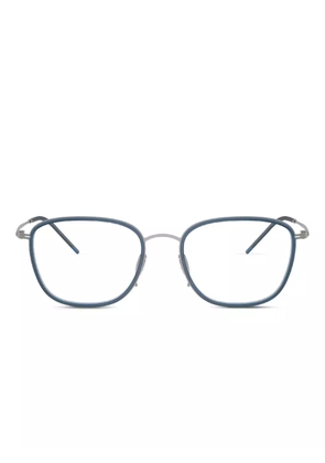 Giorgio Armani metal rectangle frames - Blue