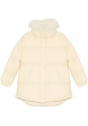 Yves Salomon padded-design coat - Neutrals