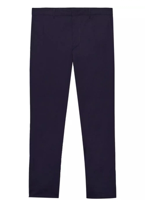 Prada poplin stretch trousers - Blue