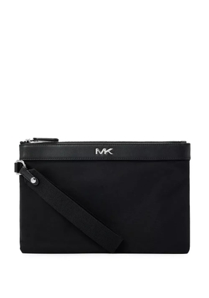 Michael Kors logo-plaque travel pouch - Black