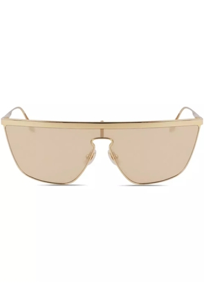 Victoria Beckham Eyewear shield-frame sunglasses - Gold