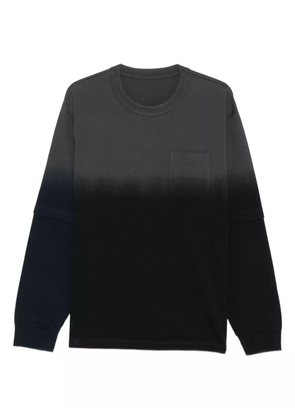 sacai patch-pocket T-shirt - Grey