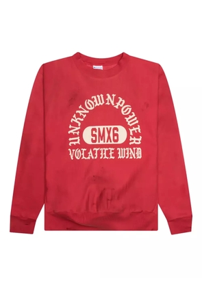 SAINT MXXXXXX Unknown PWR crew-neck sweatshirt - Red